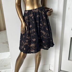 Marciano Black Lace Skater Skirt